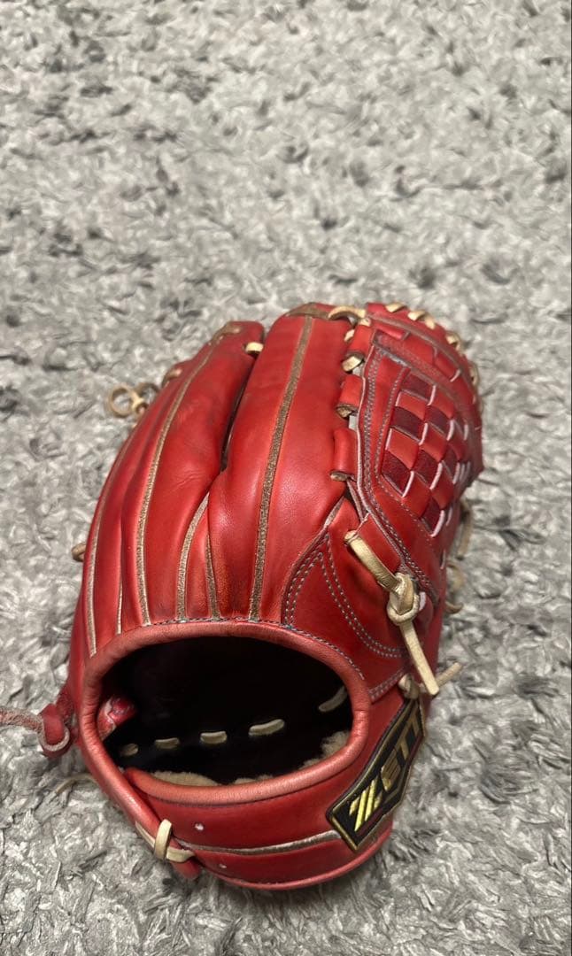 ZETT PROSTATUS 硬式グローブ レッド