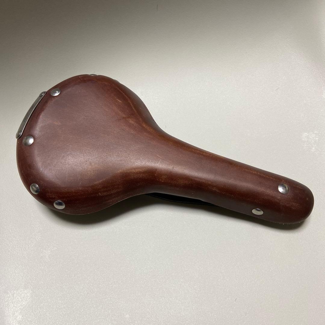 Be All レザーサドル 茶色　革製　自転車　パーツ