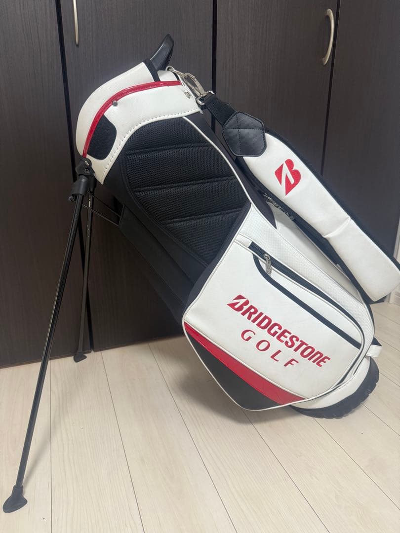 BRIDGESTONE ゴルフバッグ ホワイト/レッド