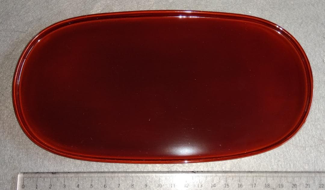 越前漆器　溜塗　極上品質菓子皿【多目的中皿】5客セット