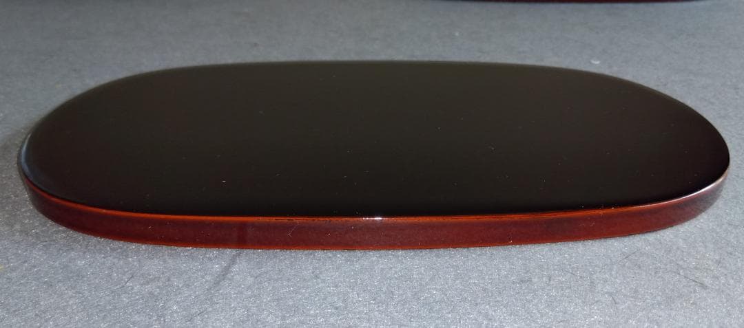 越前漆器　溜塗　極上品質菓子皿【多目的中皿】5客セット