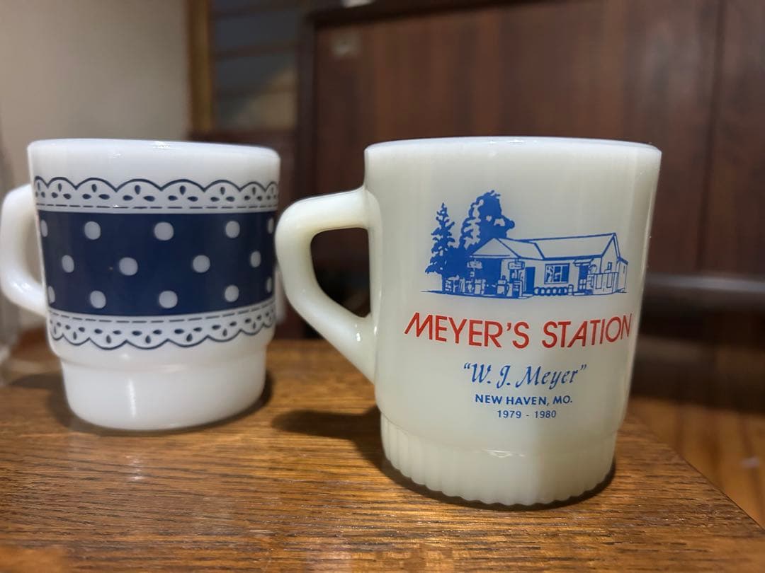 ファイヤーキング　Meyer’s Stationアドマグ 水玉レース 2客セット