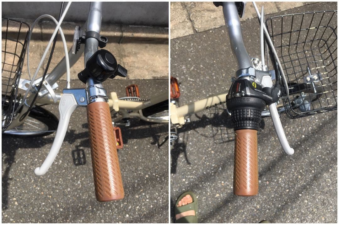 折りたたみ 自転車 ブラウン 茶色 20インチ 美品 綺麗 折り畳み 小径車