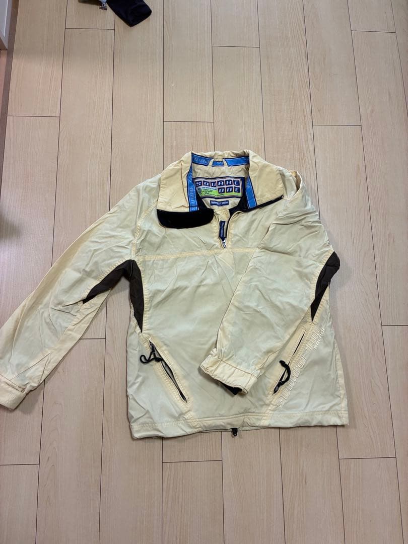 SQUARE ONE TORAYVELT ジャケット XS クリーム色 上下