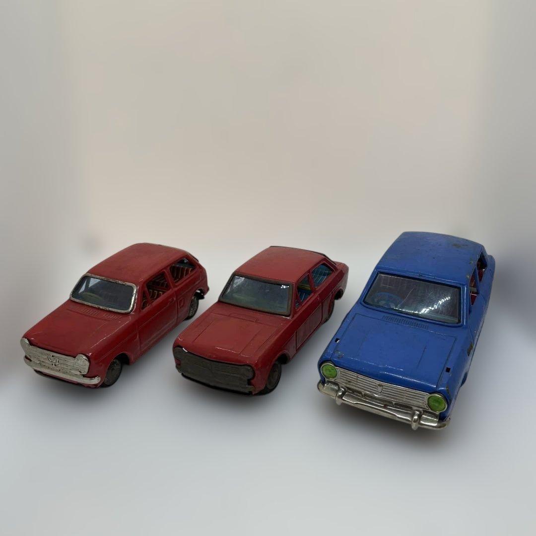 ブリキ自動車 3台セット ダットサンサニー ・ホンダN360 ・サニー