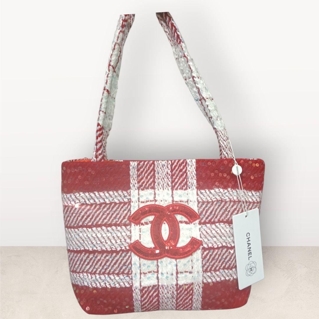 CHANEL チェック柄トートバッグ 新品未使用