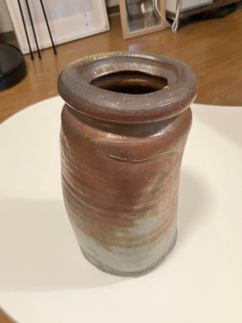 備前焼　るい座花入　茶道具　花壺
