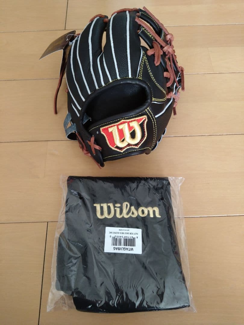 Wilson ウィルソン WBW101053 硬式内野手右投げ用　ブラックSS