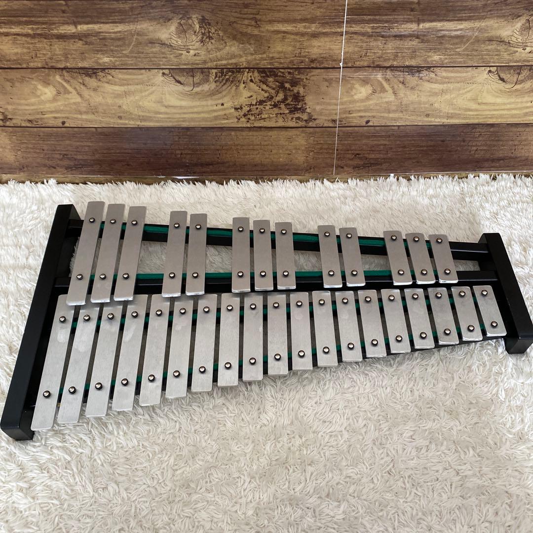 ②超希少！YAMAHAヤマハ　鉄琴　グロッケン TG-60 打楽器　ケース付き