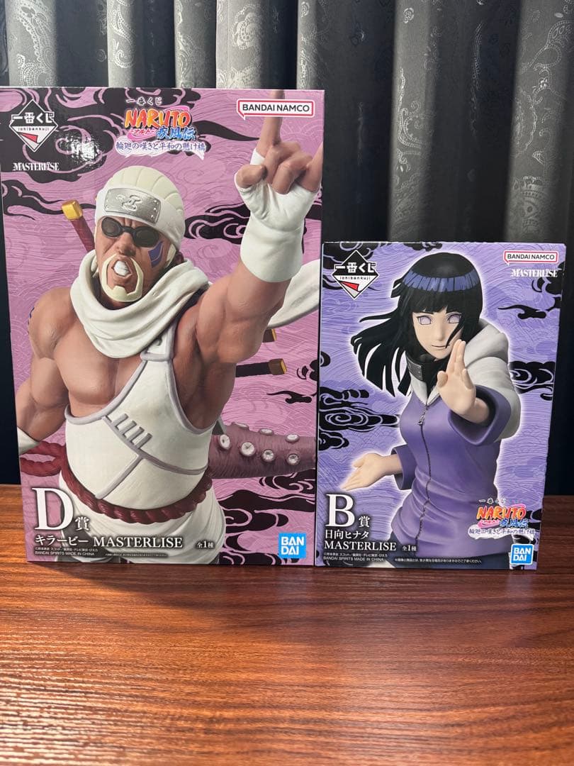 ナルト一番くじ　キラービー・日向ヒナタ フィギュアセット未開封