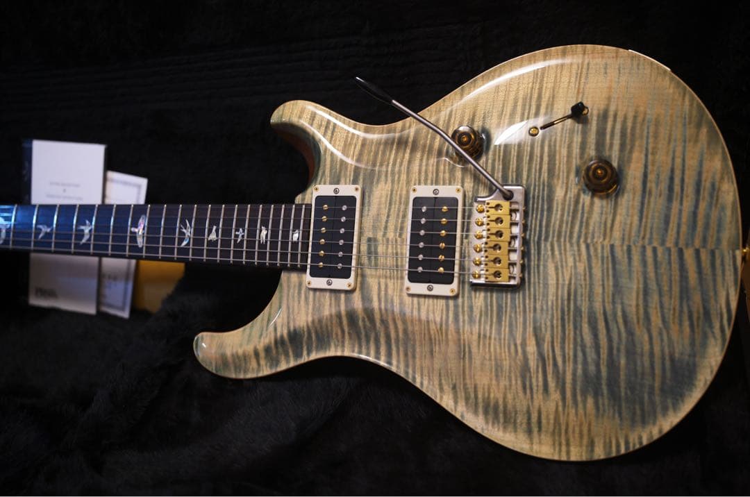 【良鳴】【良木目】PRSCustom24 10Top fadedbluejean