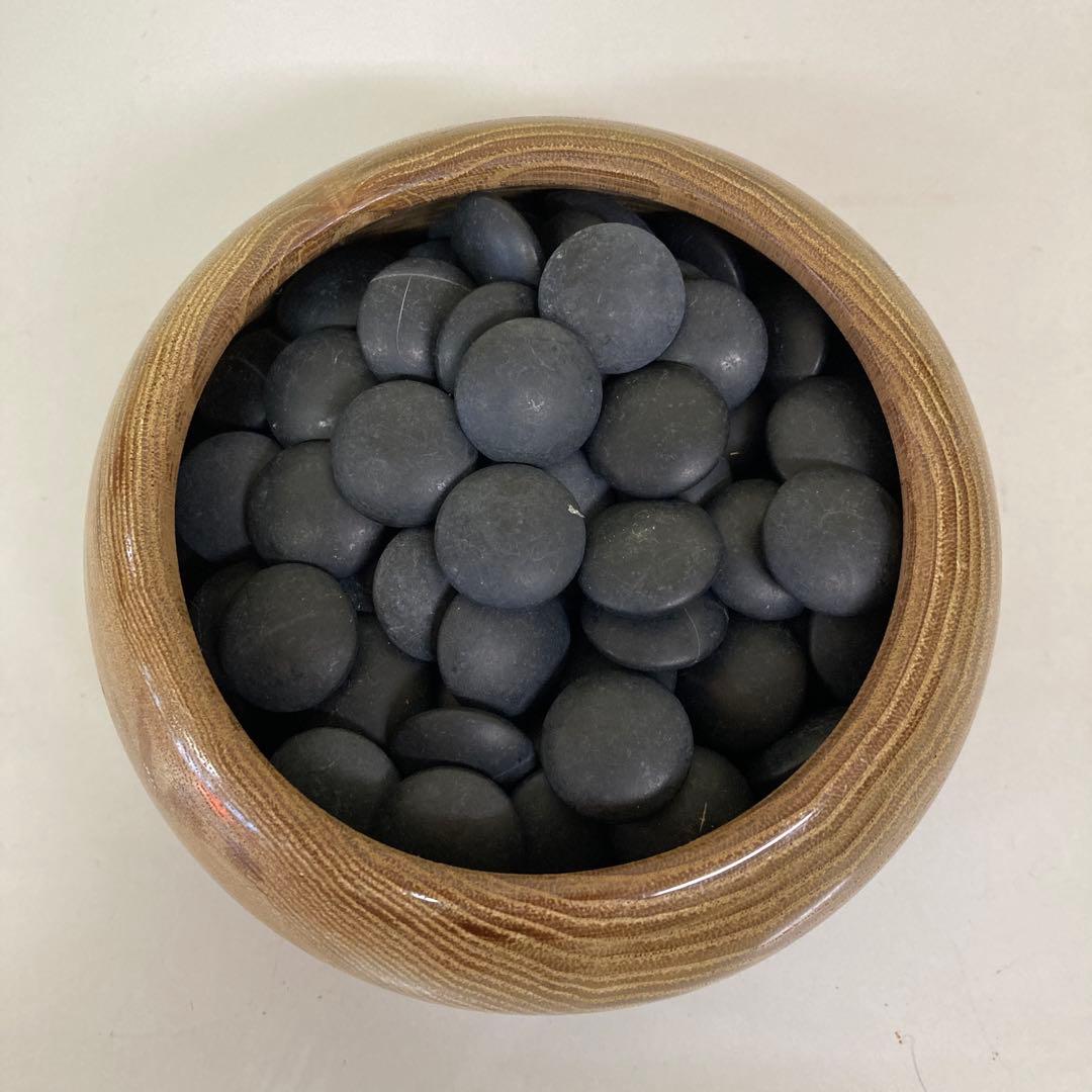 B-4 那智黒 蛤 囲碁 碁石 碁笥 囲碁セット 囲碁盤 囲碁用品 ボードゲーム