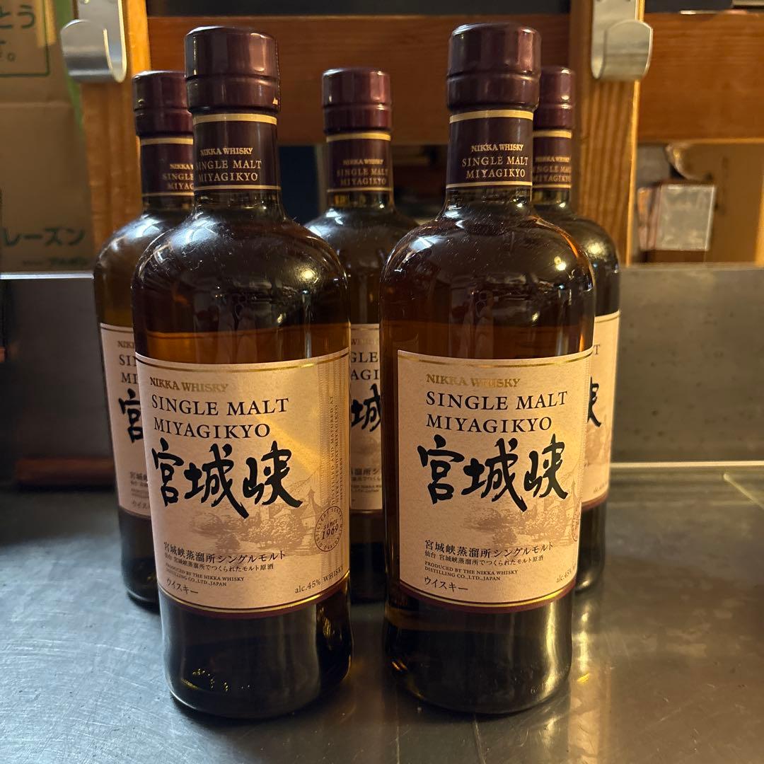 宮城峡 シングルモルトウイスキー 700ml 5本セット