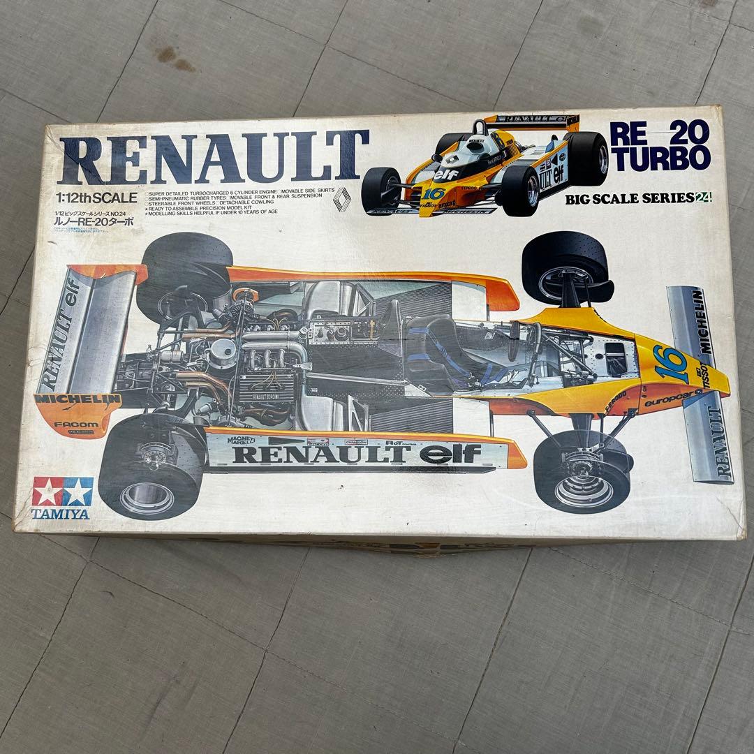 タミヤ 1/12 ルノーRE-20ターボ プラモデル デカール無 ジャンク扱い