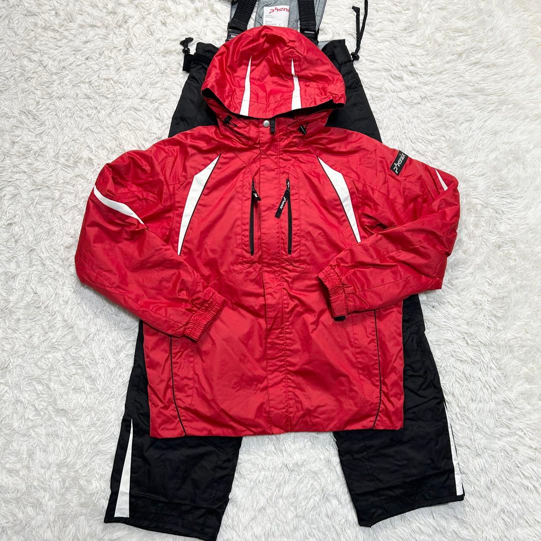 美品 Phoenix フェニックス スキーウェア メンズ M相当 赤 黒