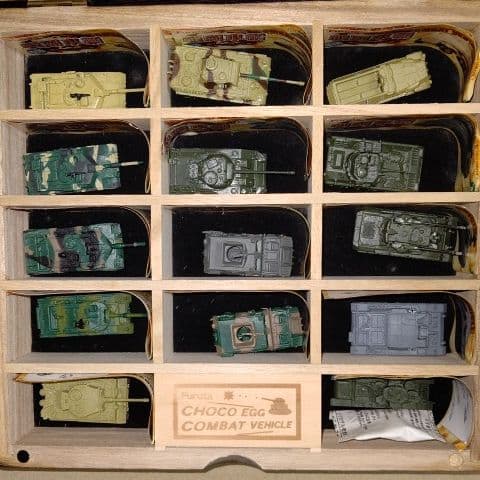 抽プレ品!!チョコエッグ戦闘車輌コレクションBOX+シークレット含む全種　戦車