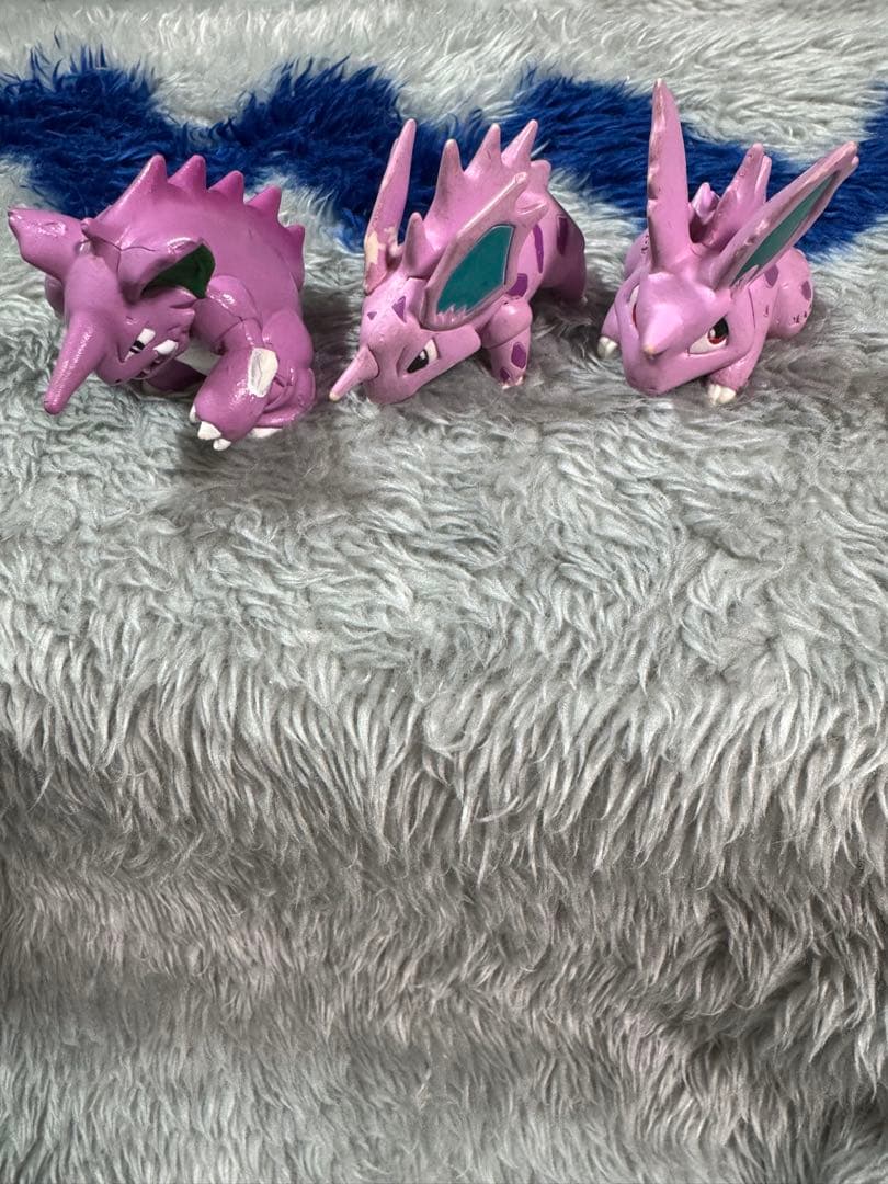 初期モンコレ　ニドラン♂、ニドリーノ、ニドキング フィギュア 3体セット