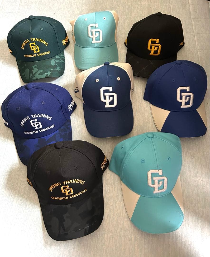 中日ドラゴンズ⭐️沖縄キャンプ キャップ 8個セット