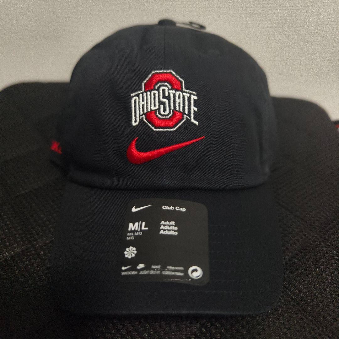 ナイキ オハイオステート 大学 キャップ M/L ブラック　フリーサイズ