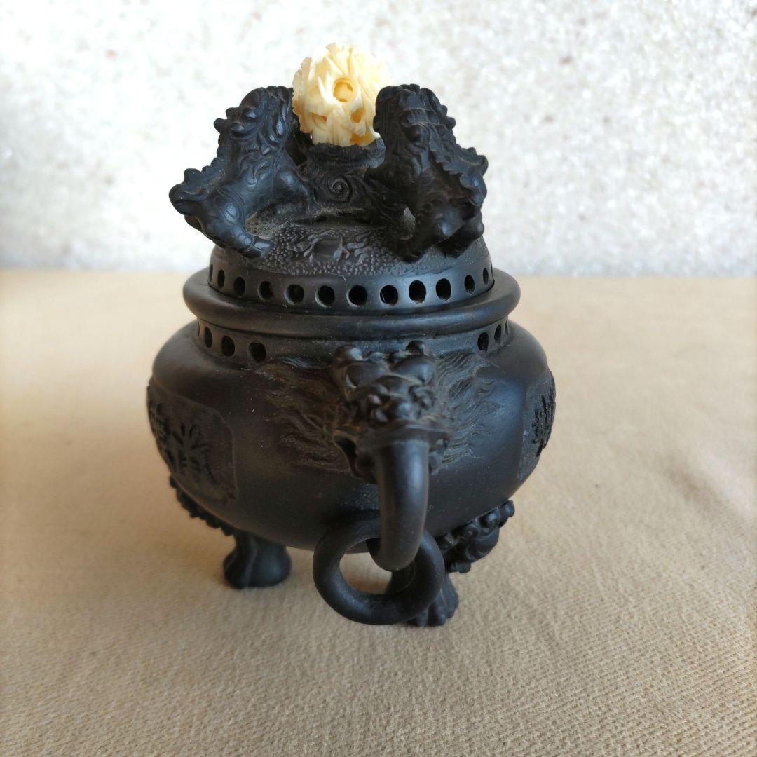 獅子、象の天球香炉