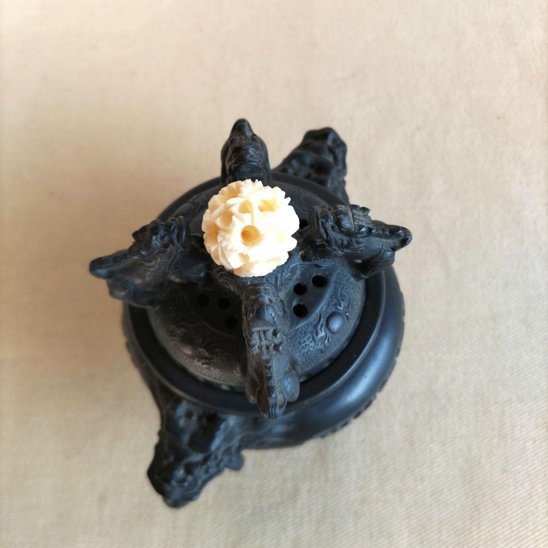 獅子、象の天球香炉