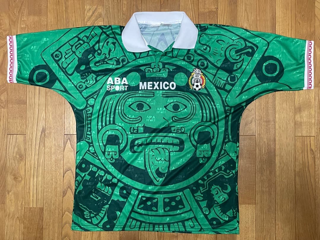 ABA SPORT メキシコ代表 シャツ アステカ模様　1996/1997モデル