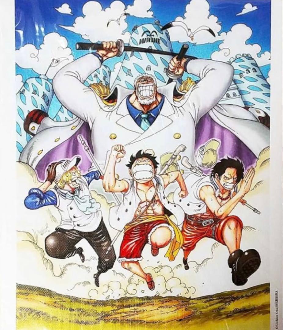 ☆ ワンピース　フルカラーアートボード　夢の一枚　ルフィ　エース　サボ