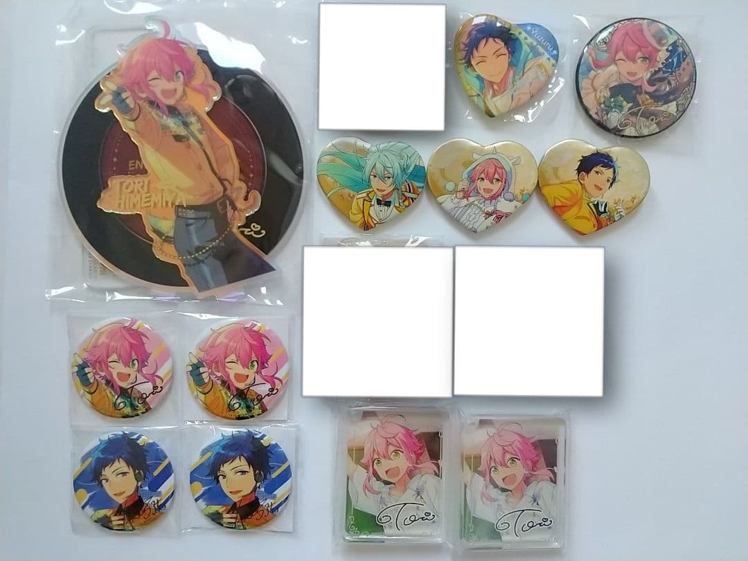 あんスタ 中国 アクスタ 缶バッジ 群星 ハート缶 渉 桃李 弓弦