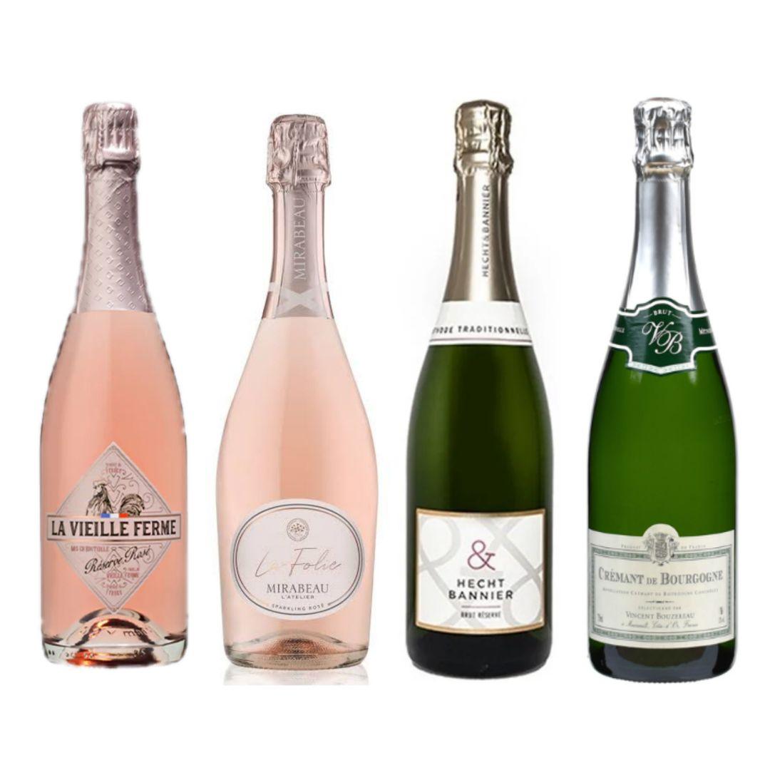 【送料無料】【4本セット】辛口！フランス産スパークリング飲み比べ♪