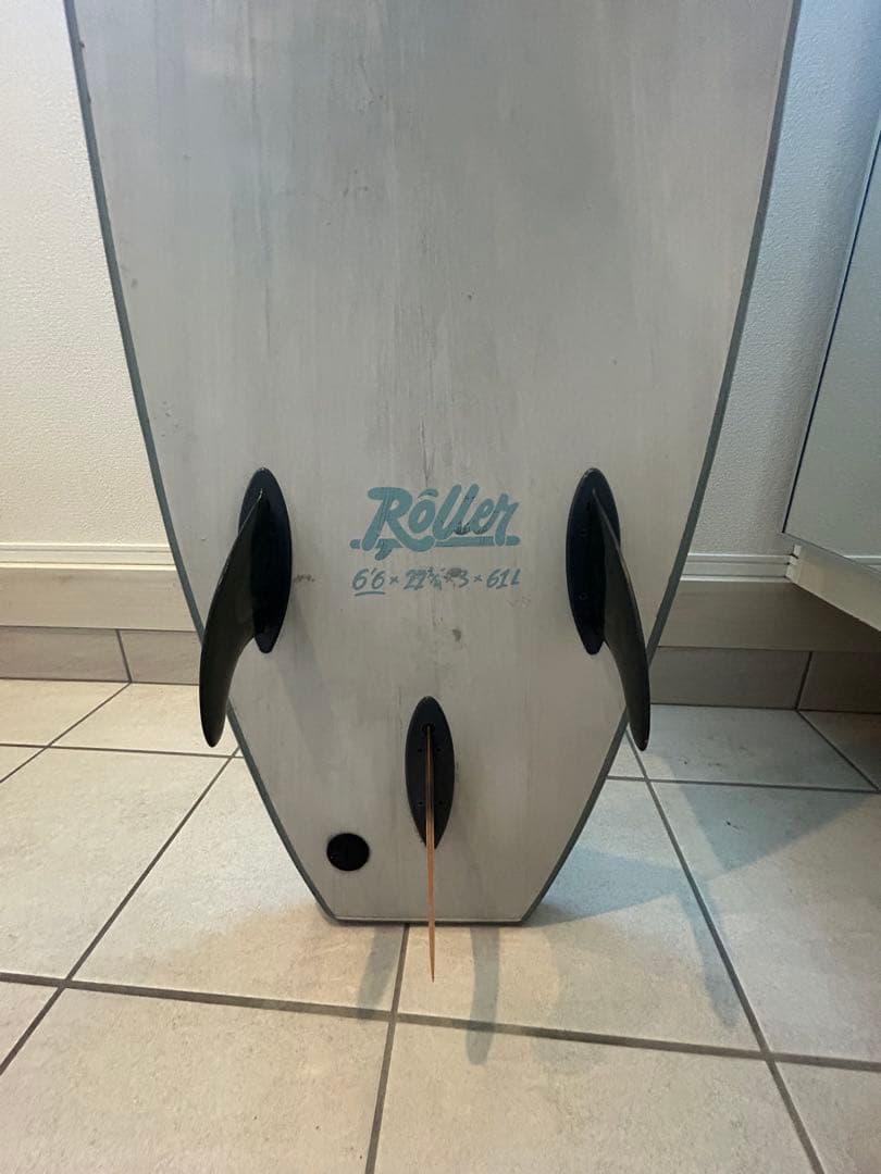 ソフテック　サーフボード　6.6 フィン、リーシュ