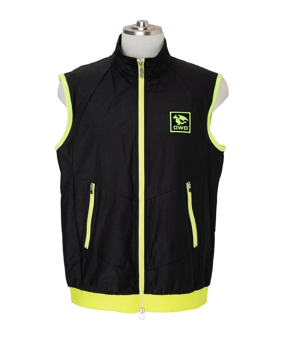 新品☆ダンスウィズドラゴン コンパクト タフタ ジャージ ベスト☆黒☆XL