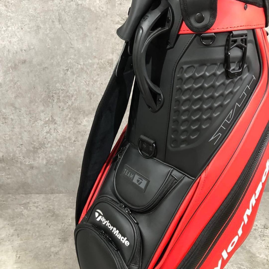 美品 TaylorMade テイラーメイド ステルス キャディバッグ レッド
