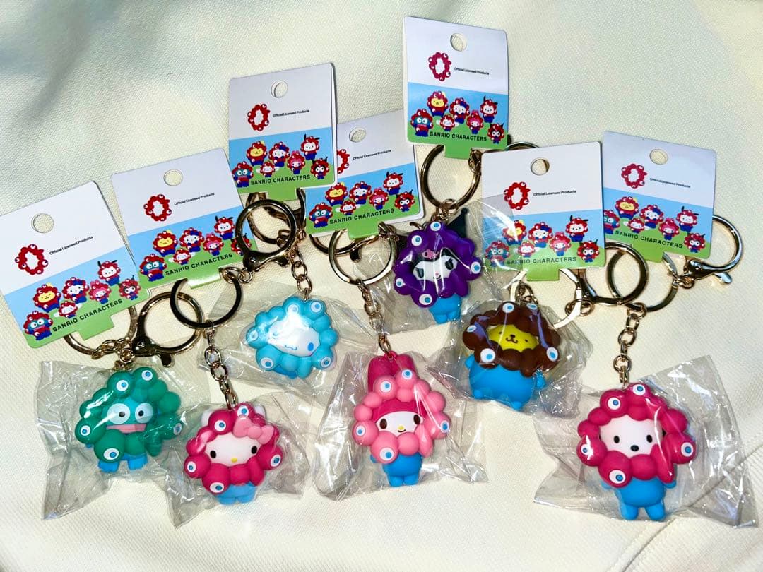 サンリオ ミャクミャク パステルカラーキーホルダー 7点コンプリート