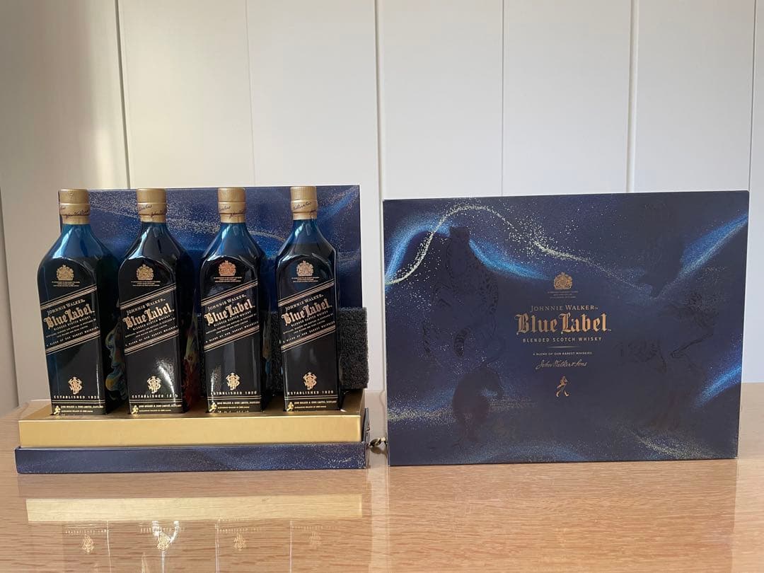 【中国限定版】ジョニーウォーカー Blue Label 200mlx4本セット