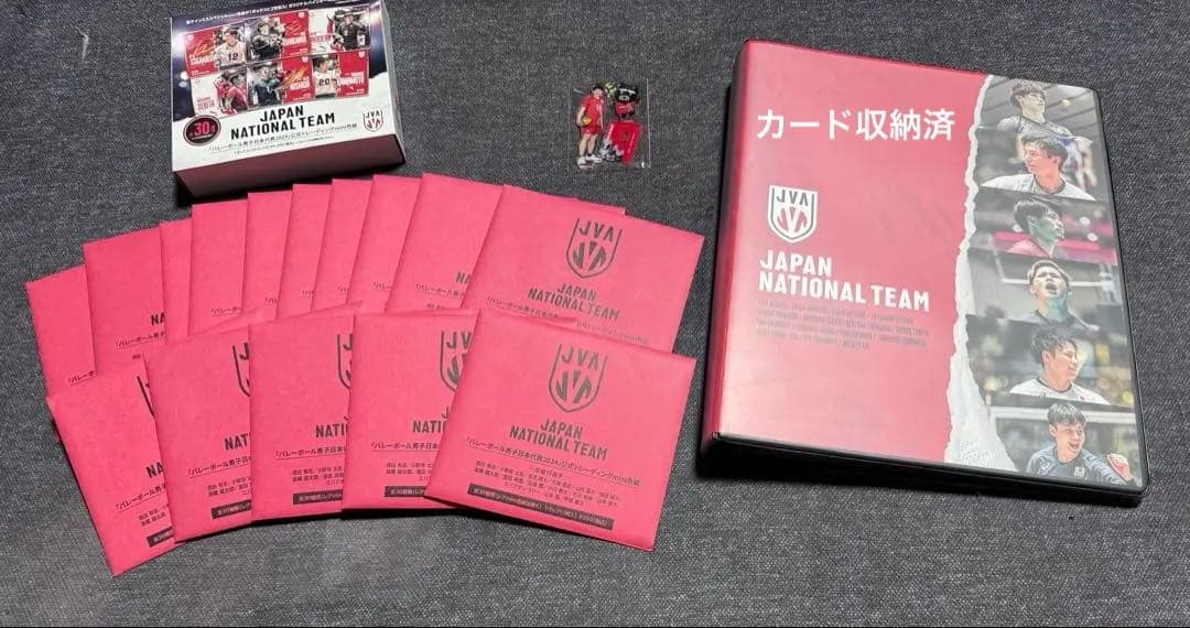 男子バレー 日本代表チーム 直筆サイン入り 金箔サイン カードセット