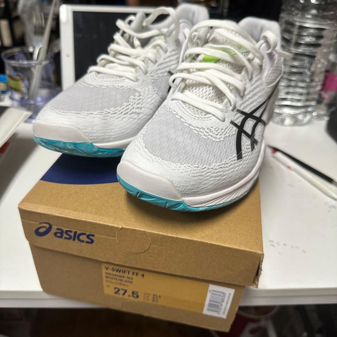 asics V-SWIFT FF 4 ホワイト/ブラック 27.5cm
