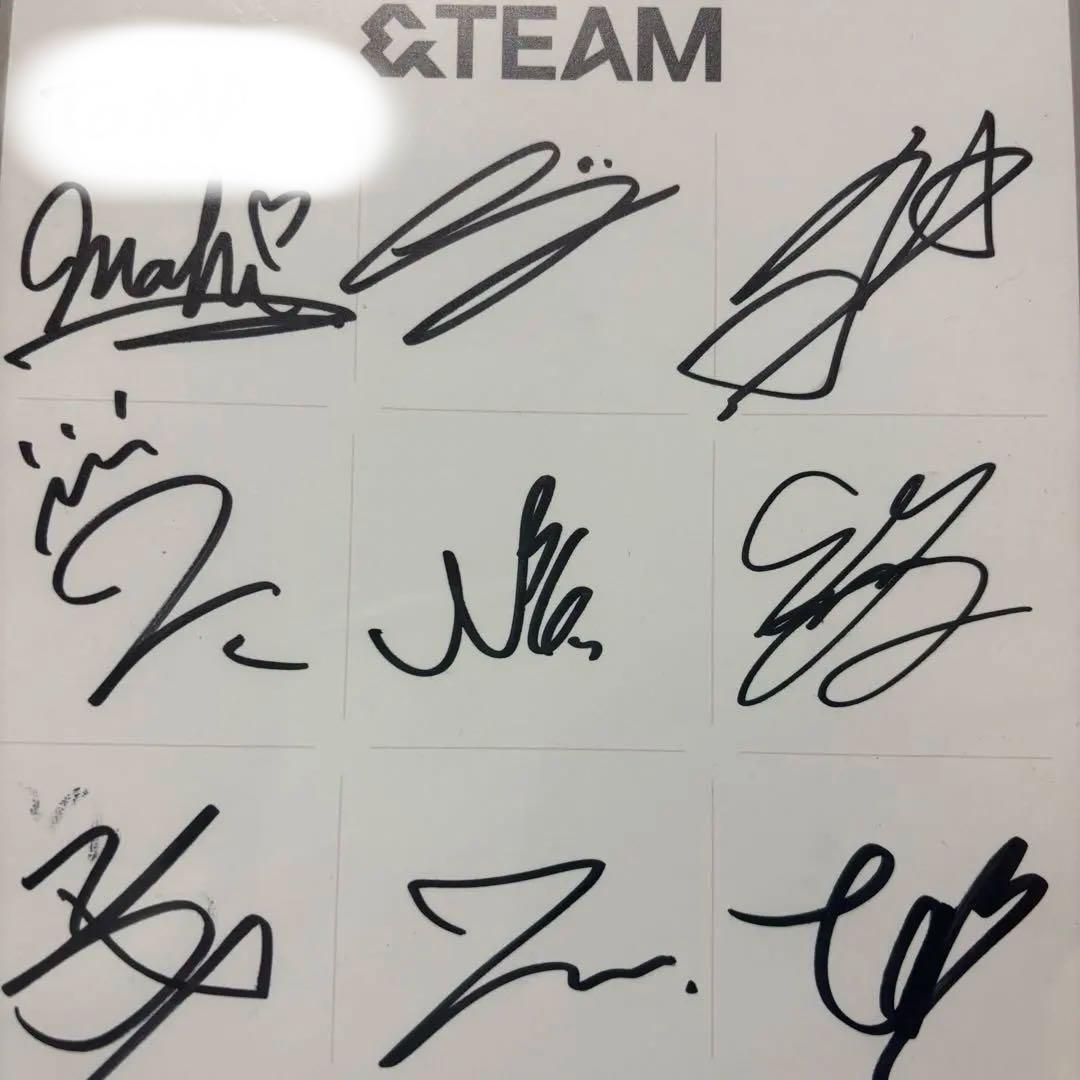 ＆TEAM 全員サイン