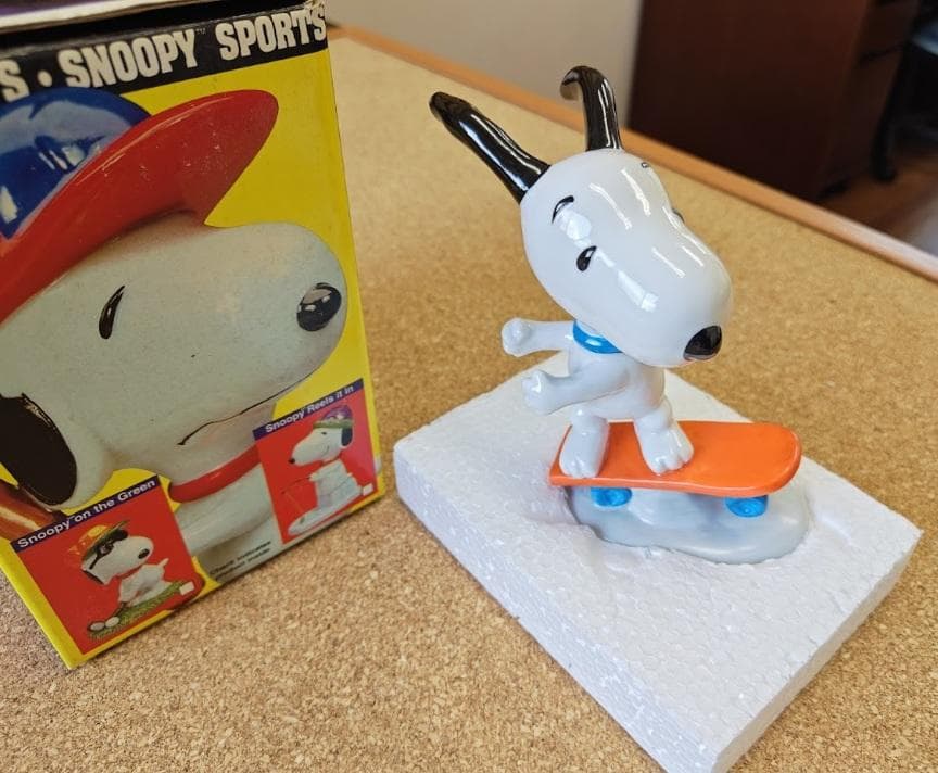 スヌーピー スケボー フイギュア ヴィンテージ 置物 FLAMBRO社製