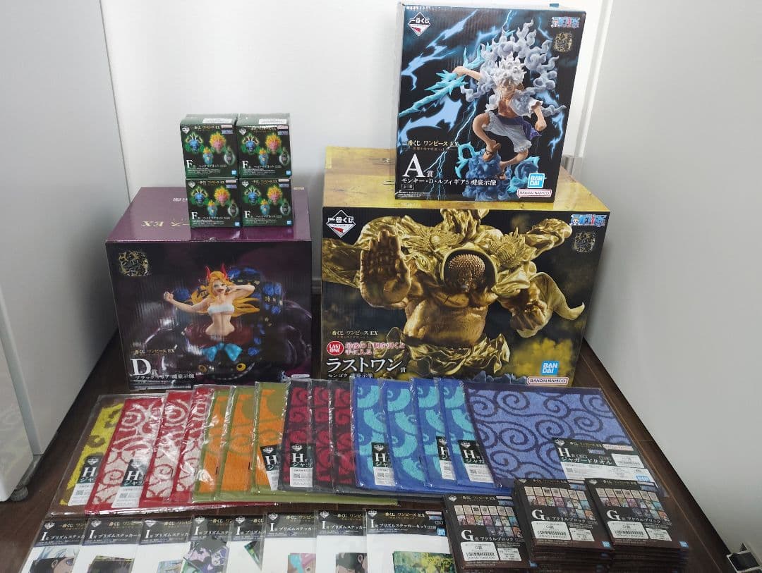 一番くじ　ワンピース　EX 悪魔を宿す者達　A、D、F、ラストワン賞　おまけ付き