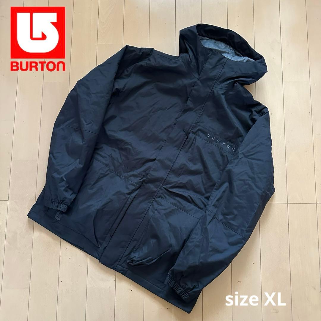 BURTON フード付きスノーボードウェア XLサイズ ブラック