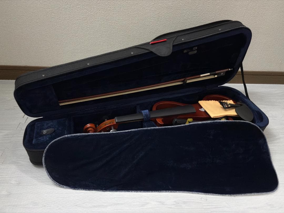 エレクトリックバイオリン 4/4サイズ ブラウン　PLAYTECH