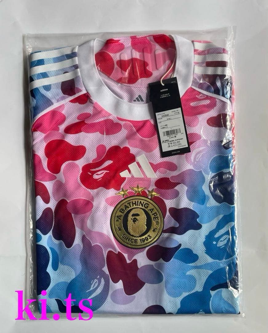 adidas×A BATHING BAPE Shock Blue Jersey