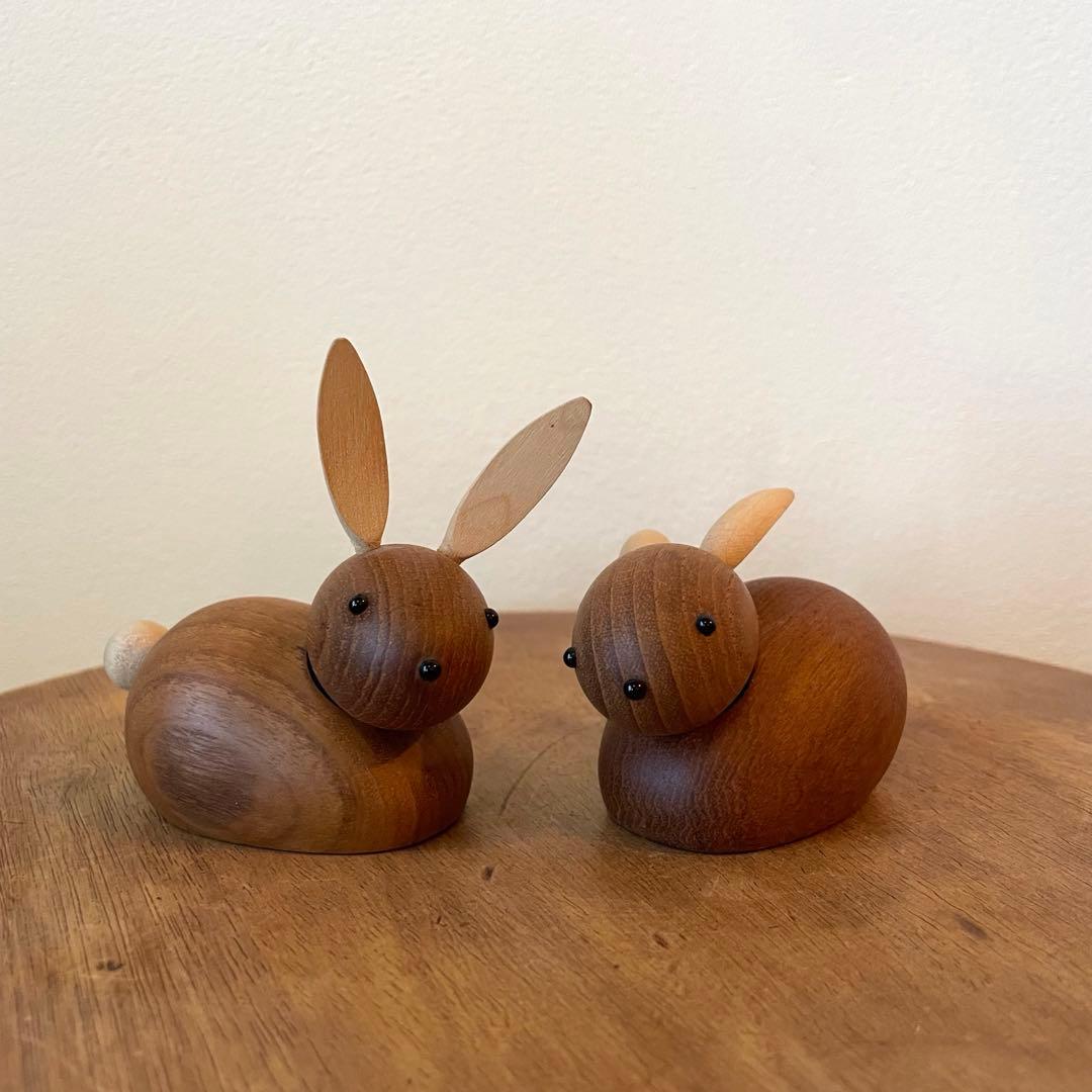 北欧ヴィンテージ　デンマーク　Skjode Skjern うさぎ　オブジェ