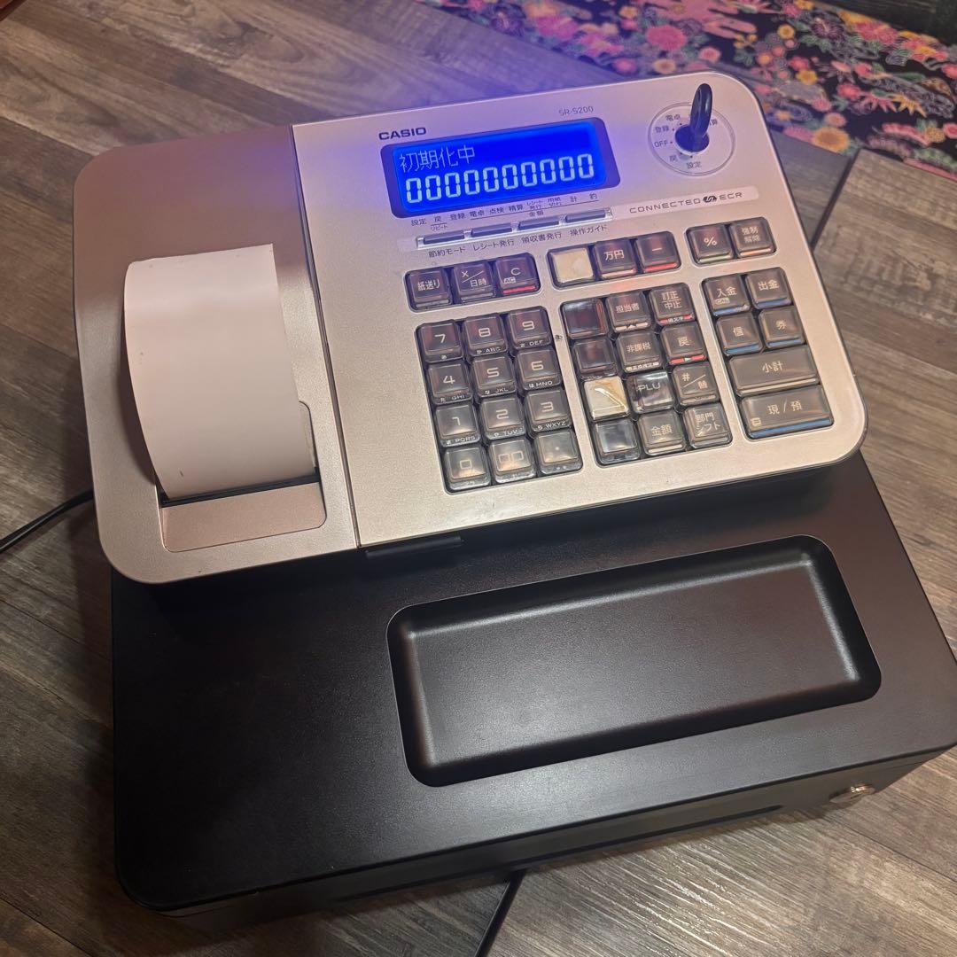 CASIO SR-S200 レジスター シルバー/ブラック