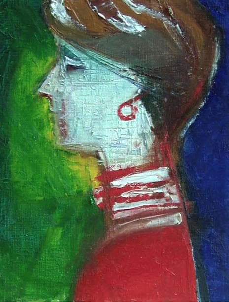 油絵 菅家令子 絵 絵画 インテリア F4-070502 人物 女性像