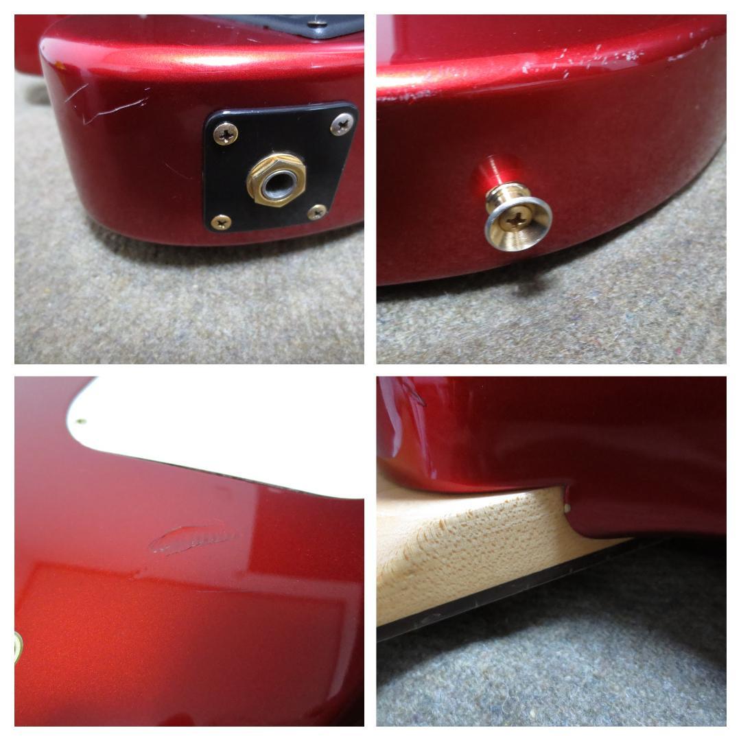 【整備済】フェルナンデス ZO-3ギター レッド×ゴールドパーツ