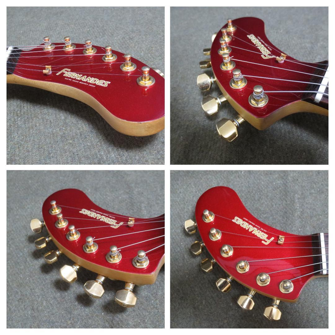 【整備済】フェルナンデス ZO-3ギター レッド×ゴールドパーツ