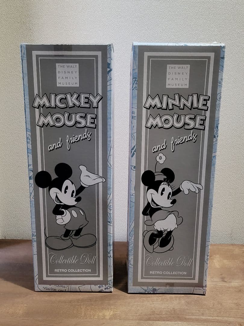 ミッキーマウス　ミニーマウス　レトロコレクション　コレクタブルドール