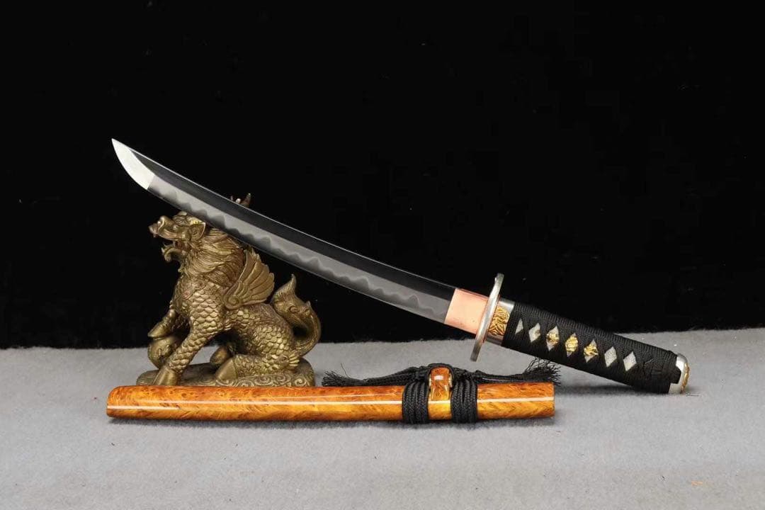 脇差「鎏金夜叉」 刀装具 模擬刀 日本刀 模造刀 鑑賞用 武具 舞踊刀