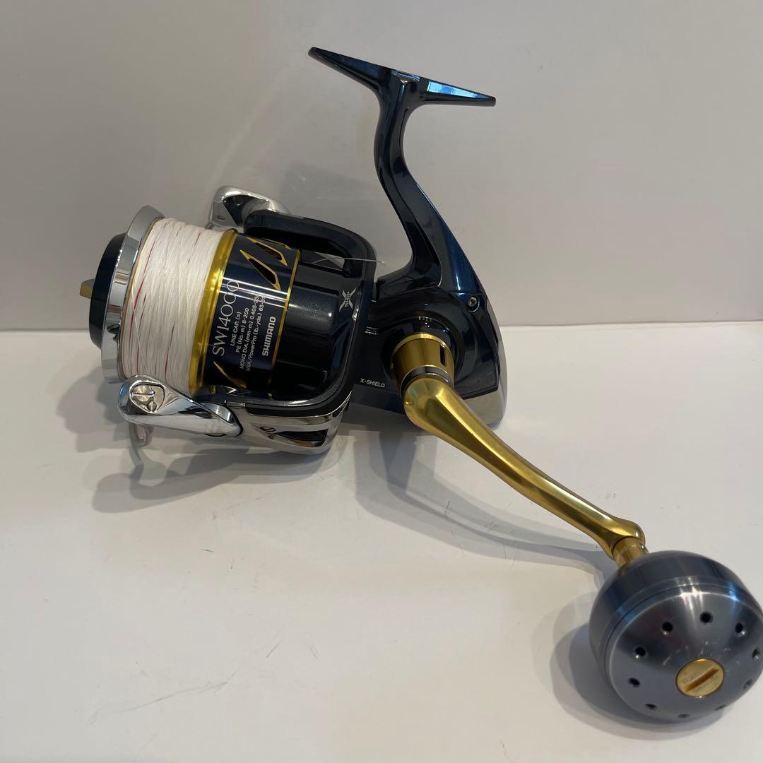 【価格変更‼️】シマノ　13ステラSW 14000XG 夢屋パワーハンドルノブ付き